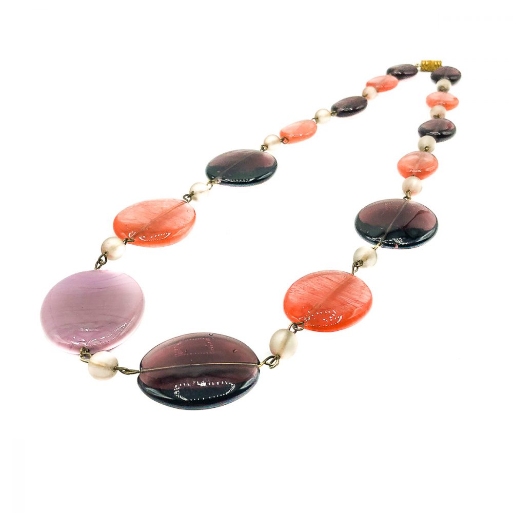 Vintage Sweetie Glass Necklace