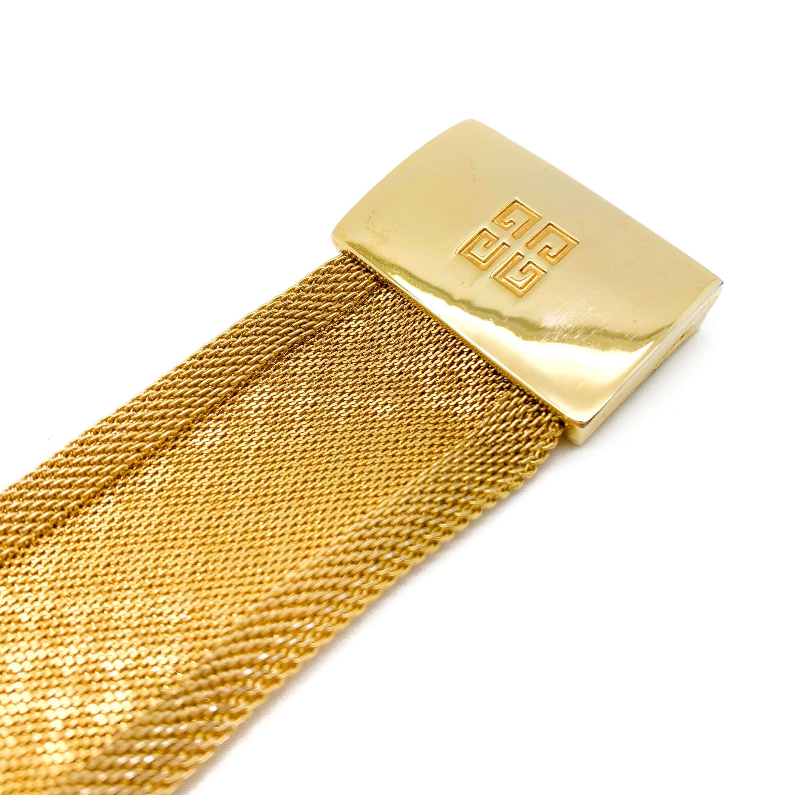 Vintage Givenchy Logo Cuff 4G (1) Vintage Givenchy Logo Cuff 4G