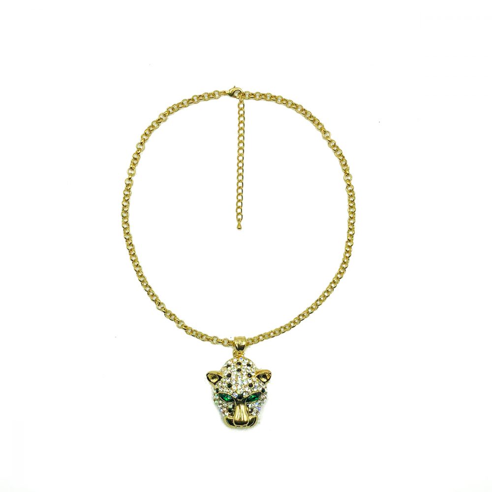 Crystal Big Cat Pendant