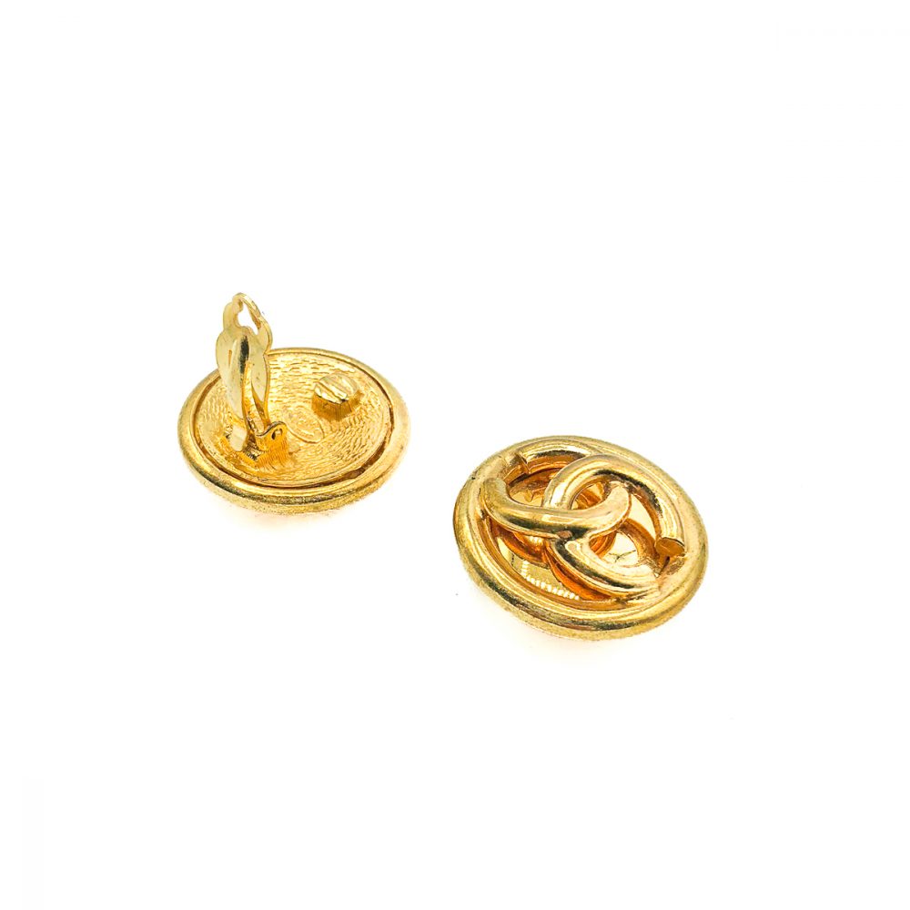 Vintage Chanel CC Logo Earrings