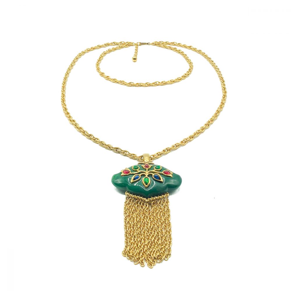 Vintage Crown Trifari Persian Garden Necklace