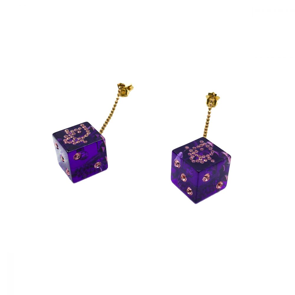 Vintage Dior Galliano Dice Earrings