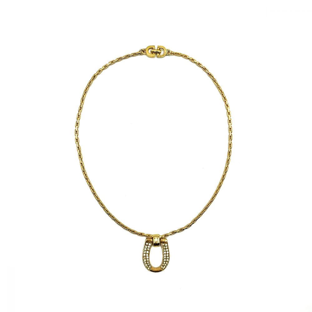 Vintage Dior Horseshoe Necklace