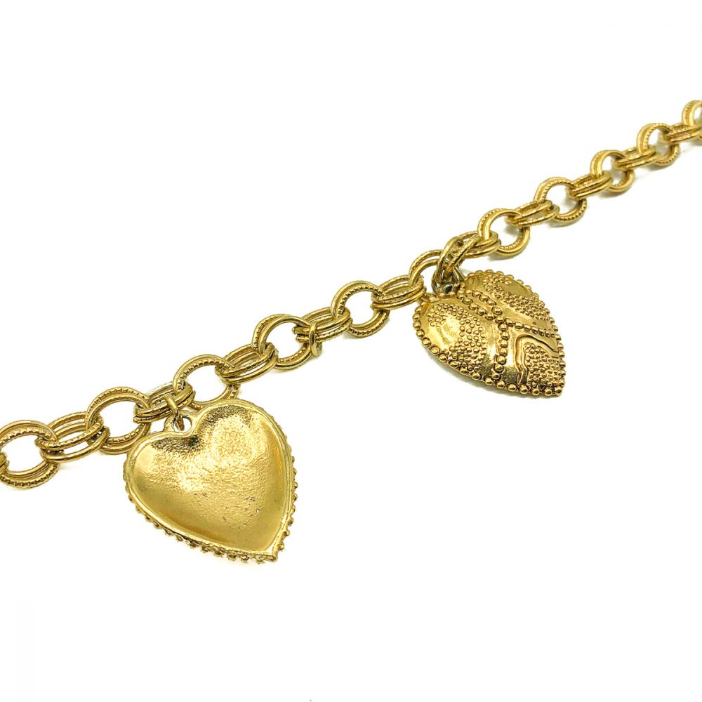 Vintage Gold Heart Necklace