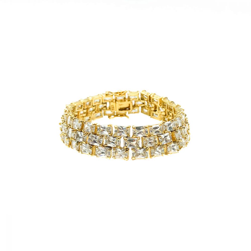 Silver Gilt Crystal Bracelet