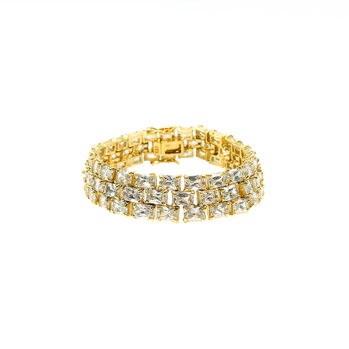 1 Silver Gilt Crystal Bracelet