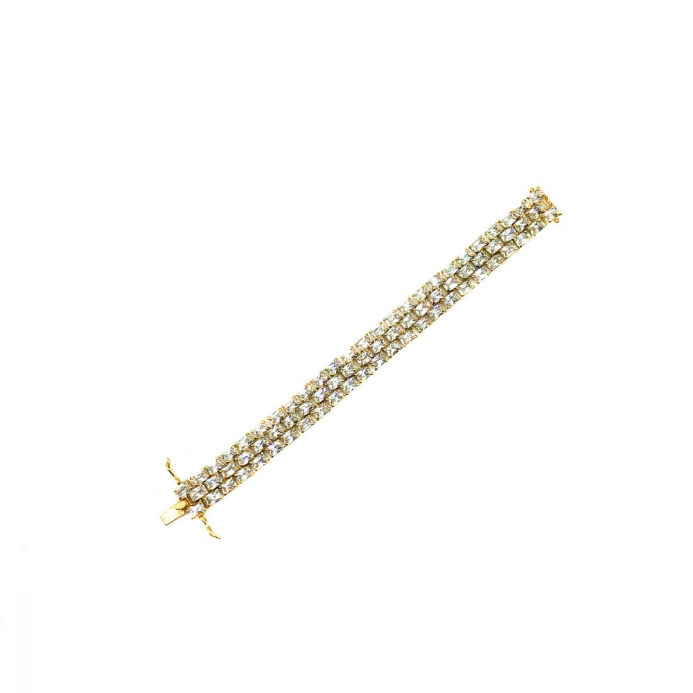 Silver Gilt Crystal Bracelet