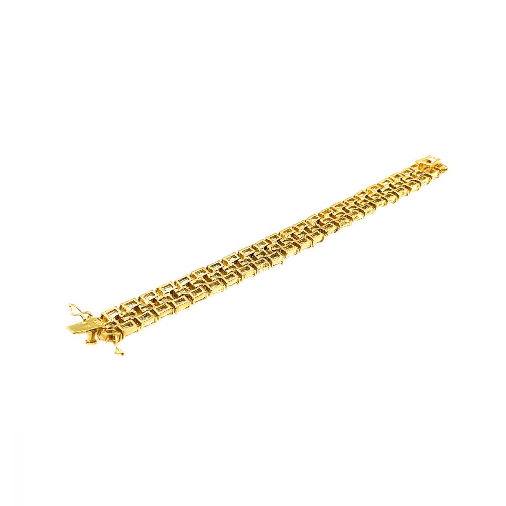Silver Gilt Crystal Bracelet