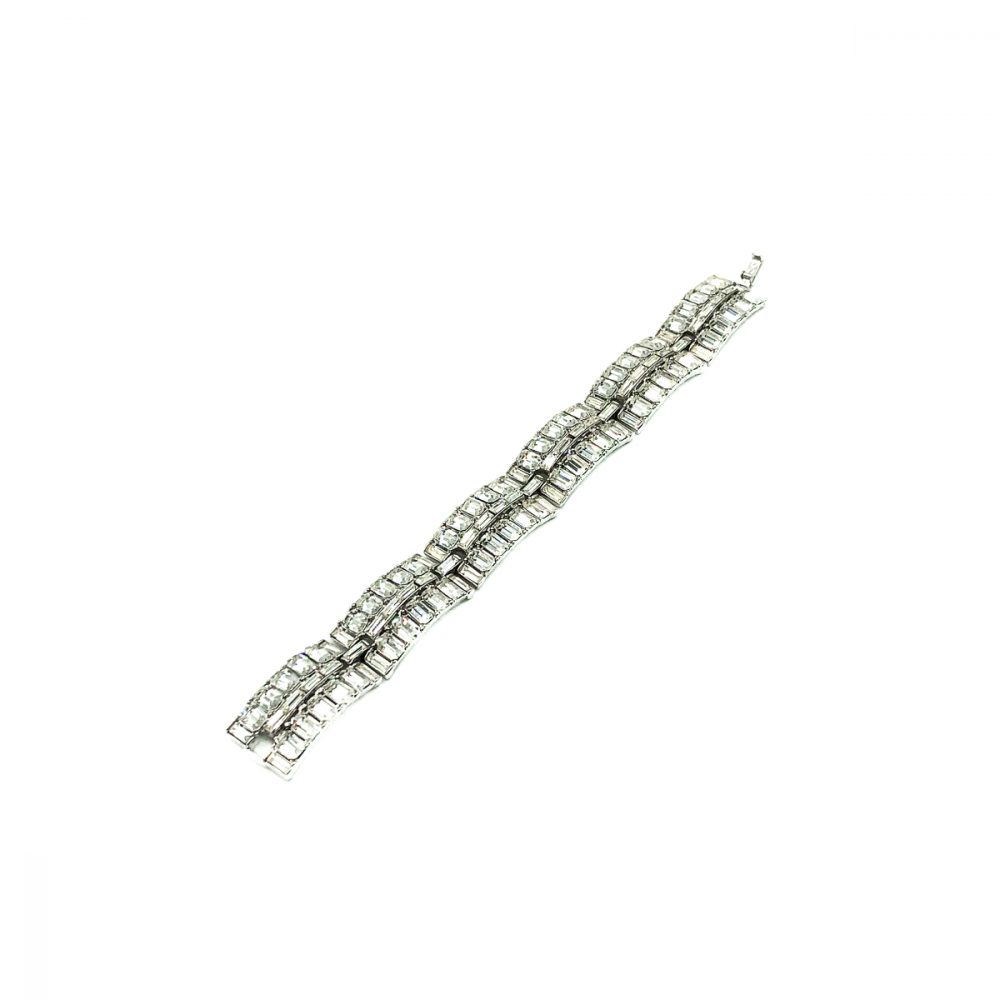 Vintage Crown Trifari Deco Bracelet