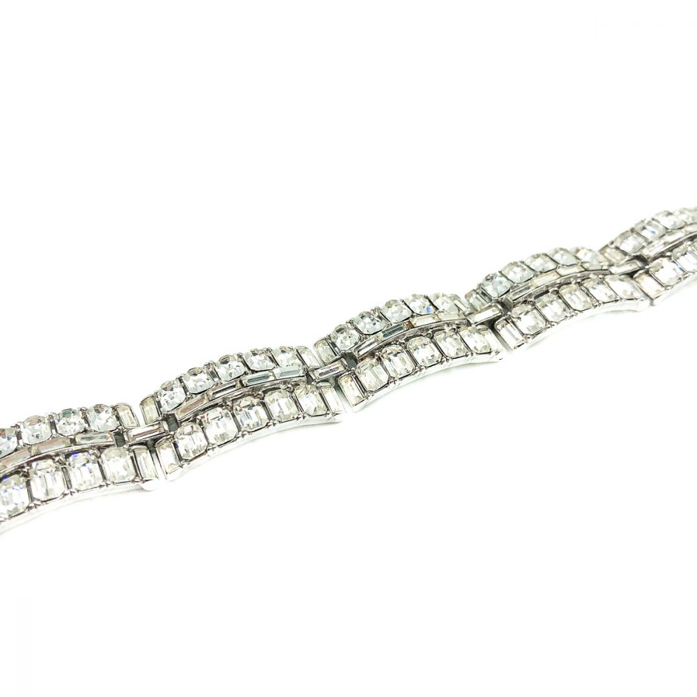 Vintage Crown Trifari Deco Bracelet