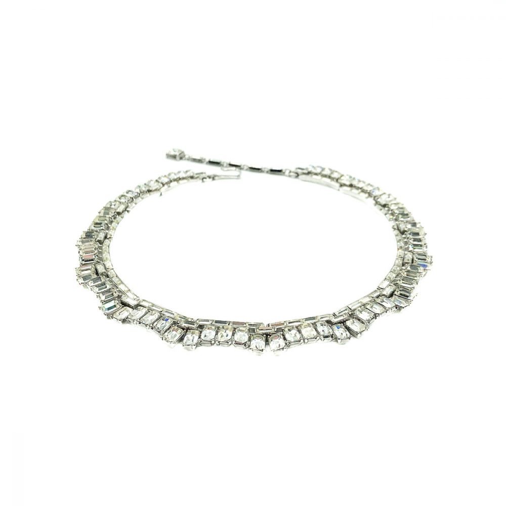 Vintage Crown Trifari Deco Necklace