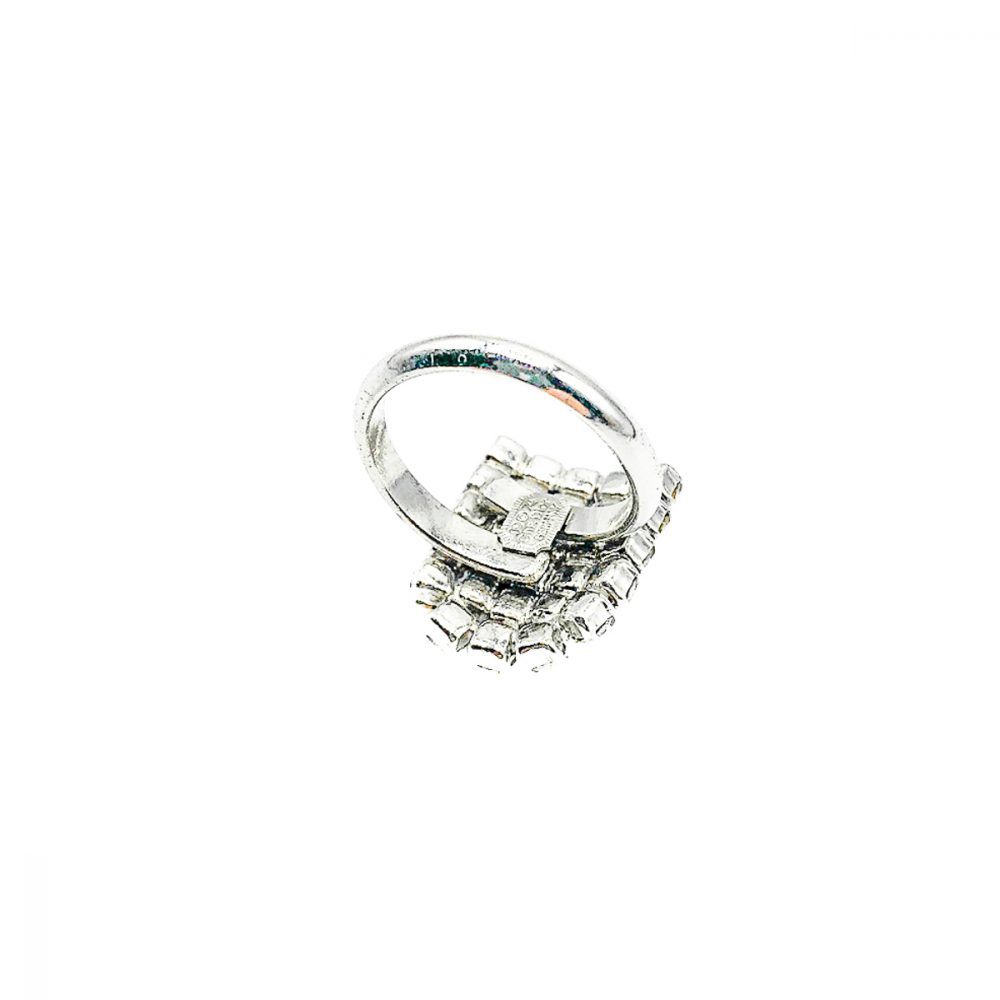 Vintage Dior Crystal Cocktail Ring