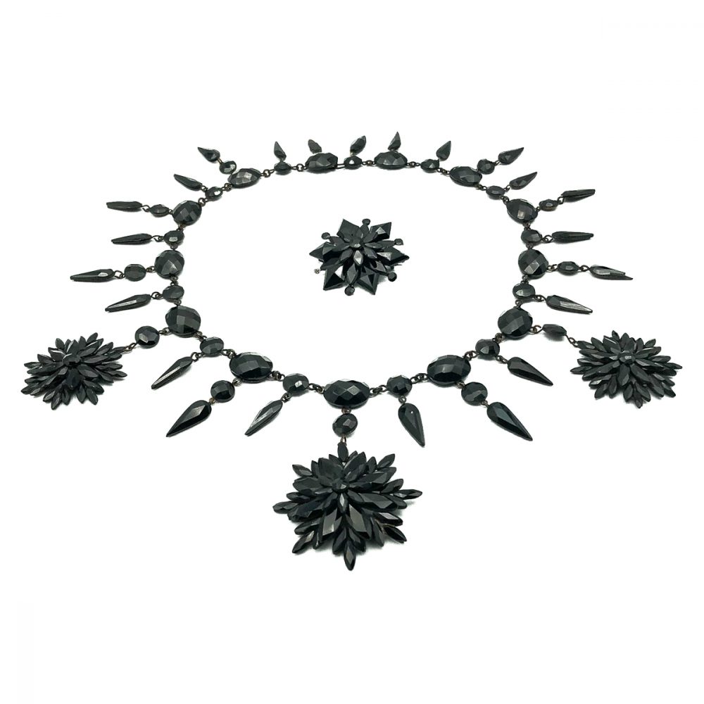 Antique French Jet Collar