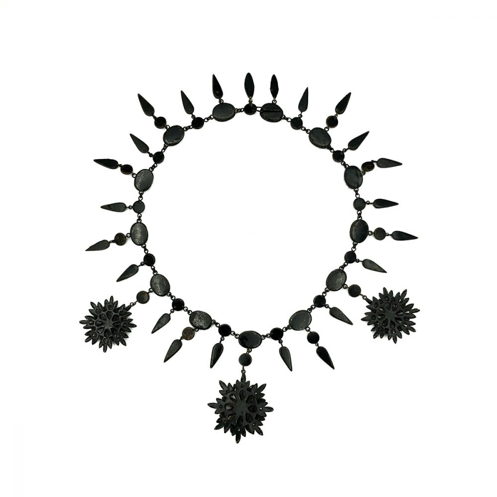 Antique French Jet Collar