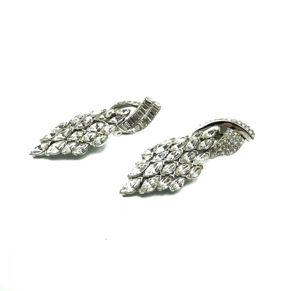 Vintage Ciner Deco Earrings