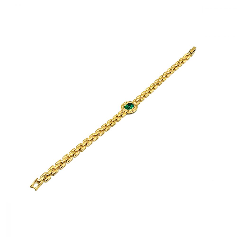 Vintage Emerald Crystal Bracelet