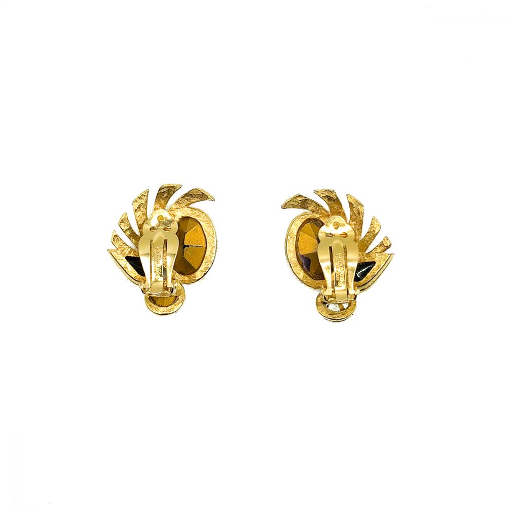 Vintage Givenchy Amethyst Earrings