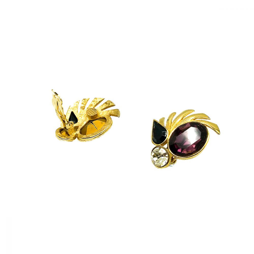 Vintage Givenchy Amethyst Earrings