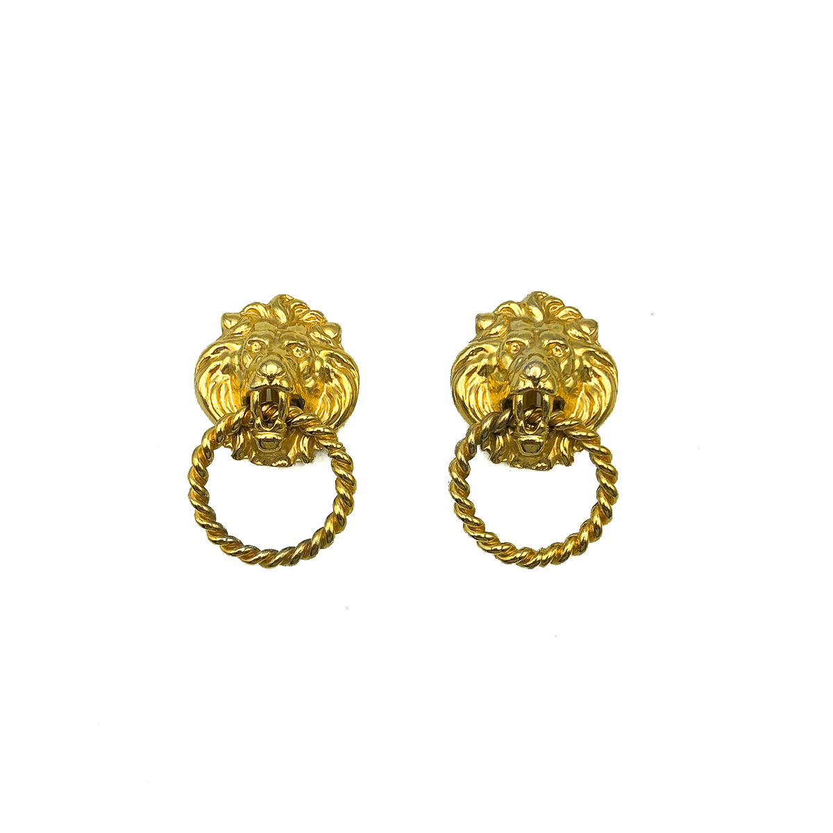 1 Vintage Lion Knocker Earrings