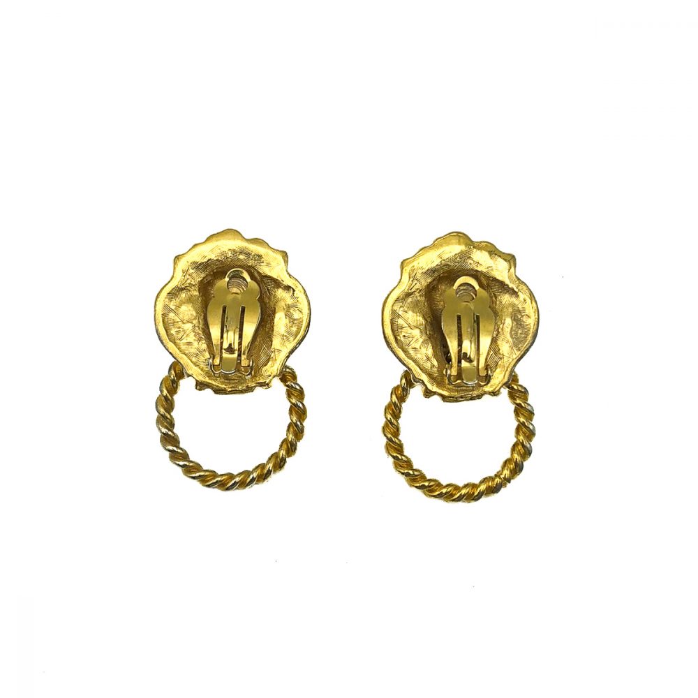 Vintage Lion Knocker Earrings