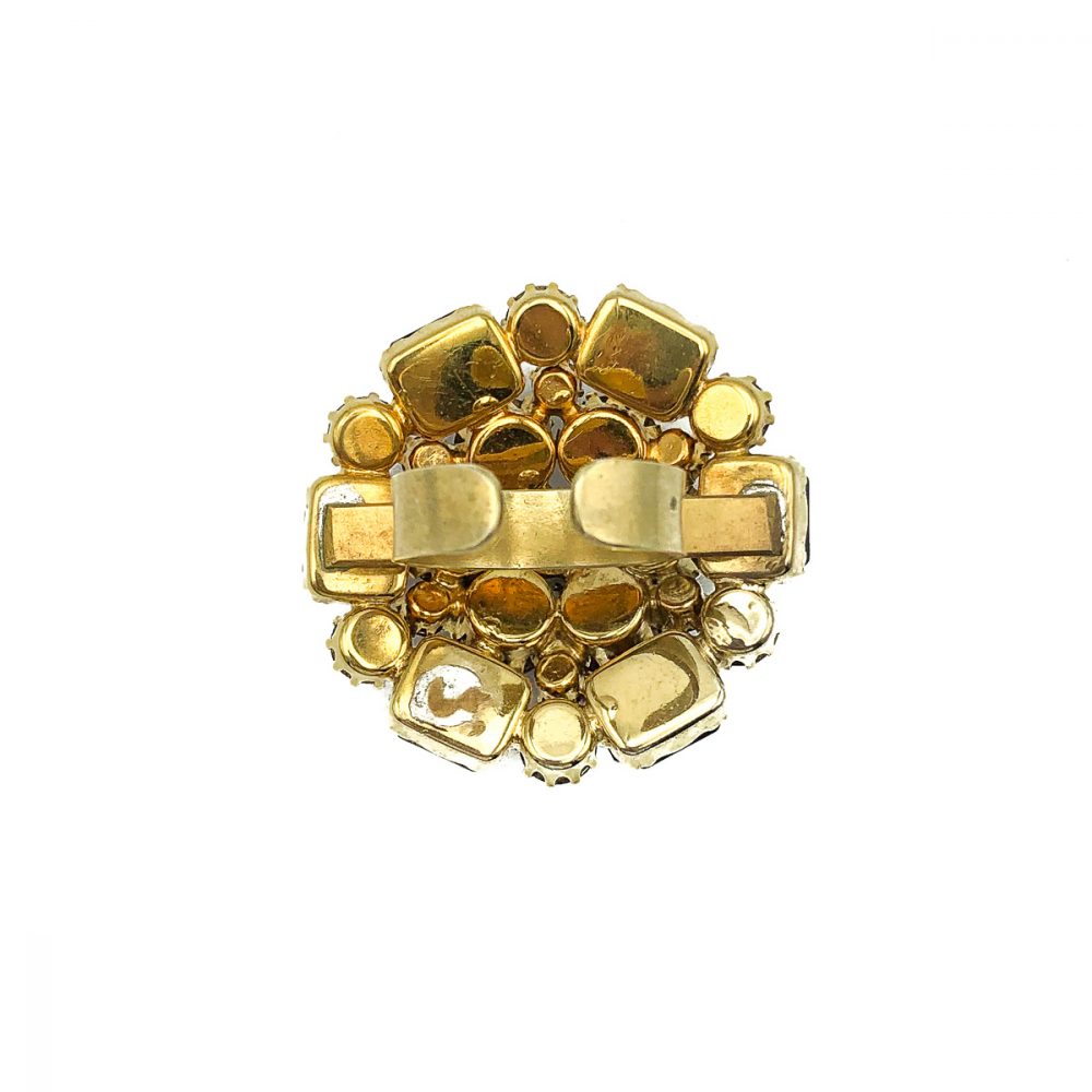 Vintage Pink Crystal Ring
