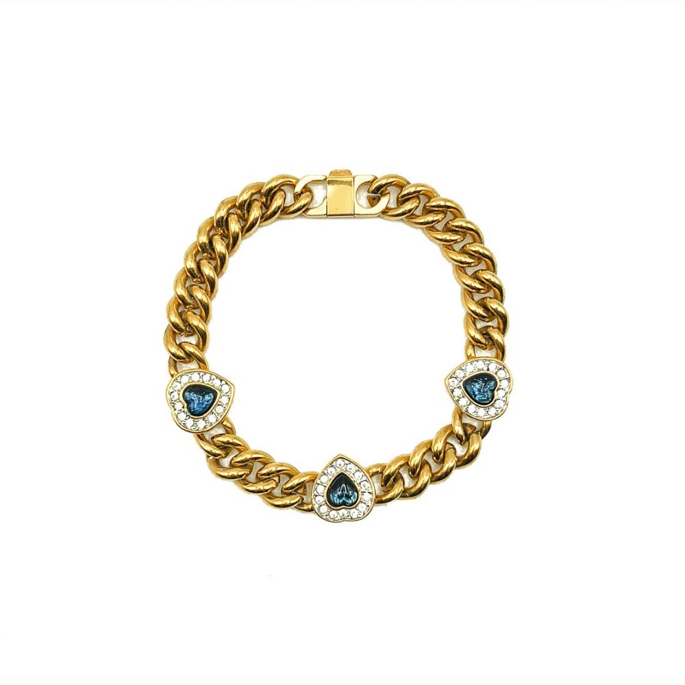 Vintage Sapphire Crystal Bracelet