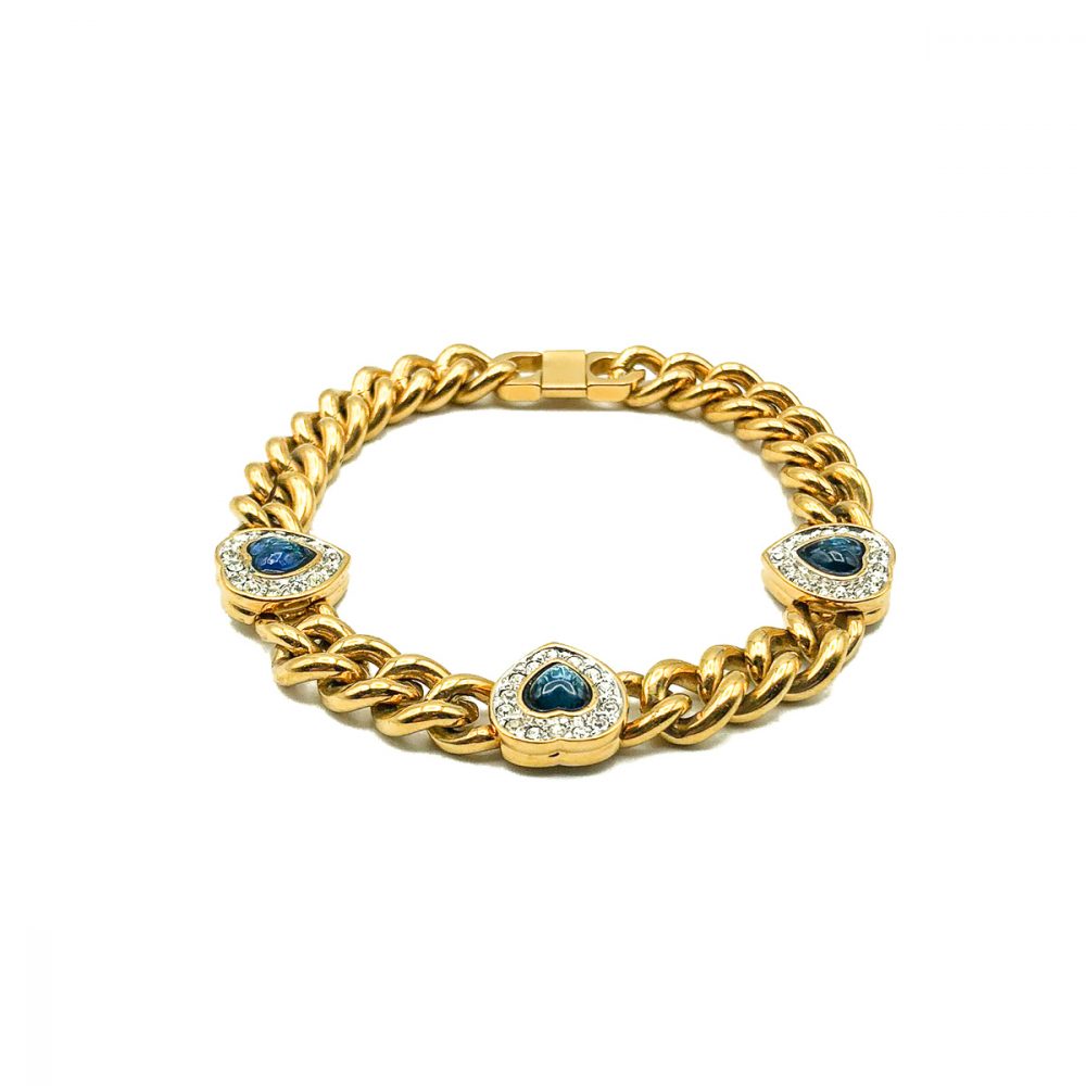 Vintage Sapphire Crystal Bracelet