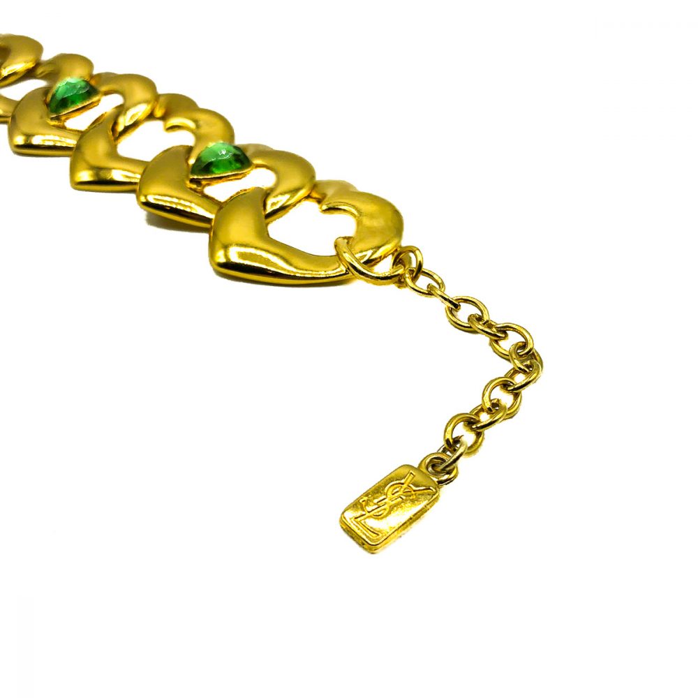Vintage Yves Saint Laurent Heart Necklace