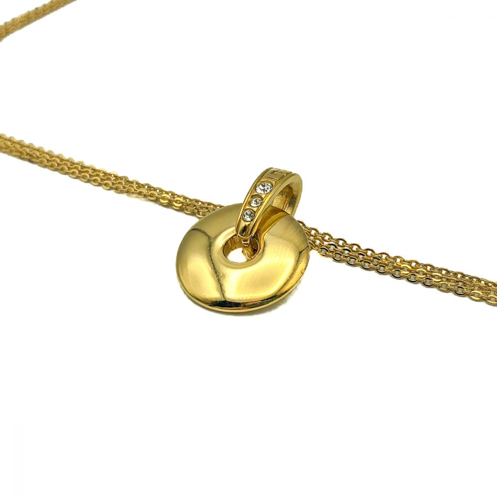 Vintage Givenchy Disc Necklace