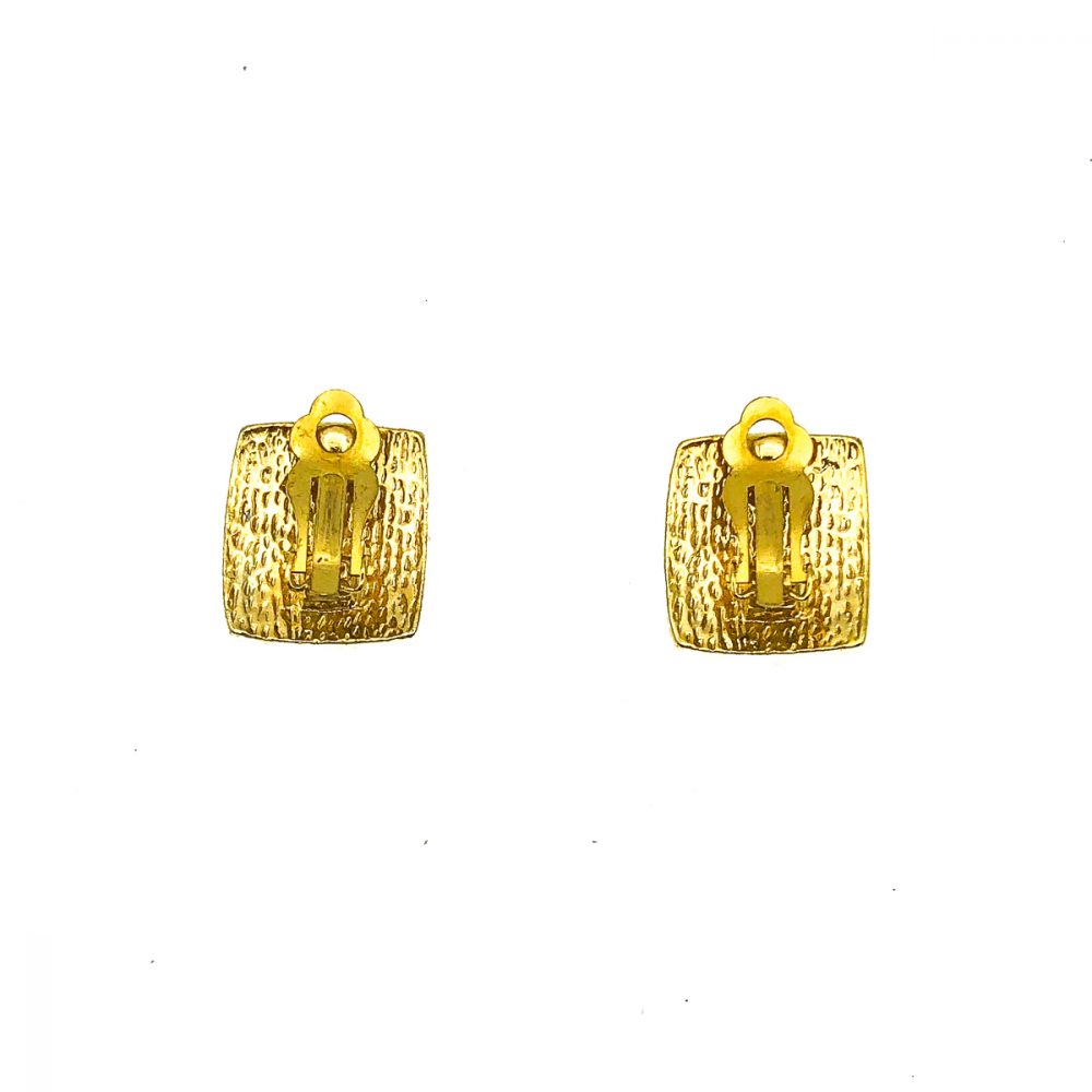 Vintage Blue Glass Earrings