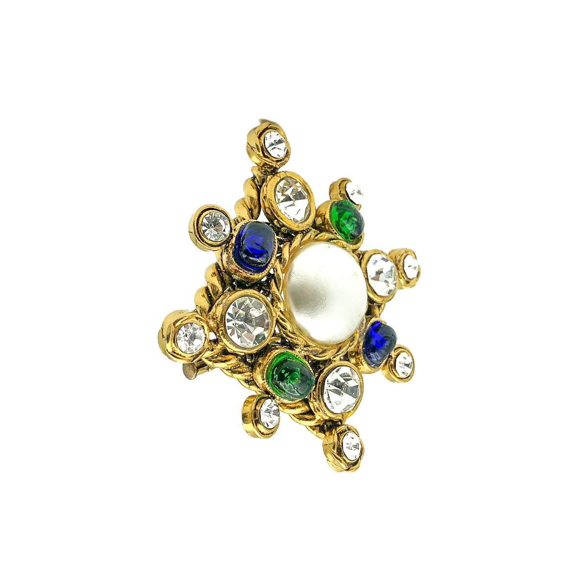Vintage Chanel Cruciform Brooch Jennifer Gibson Jewellery 814 (3) Vintage Chanel Cruciform Brooch
