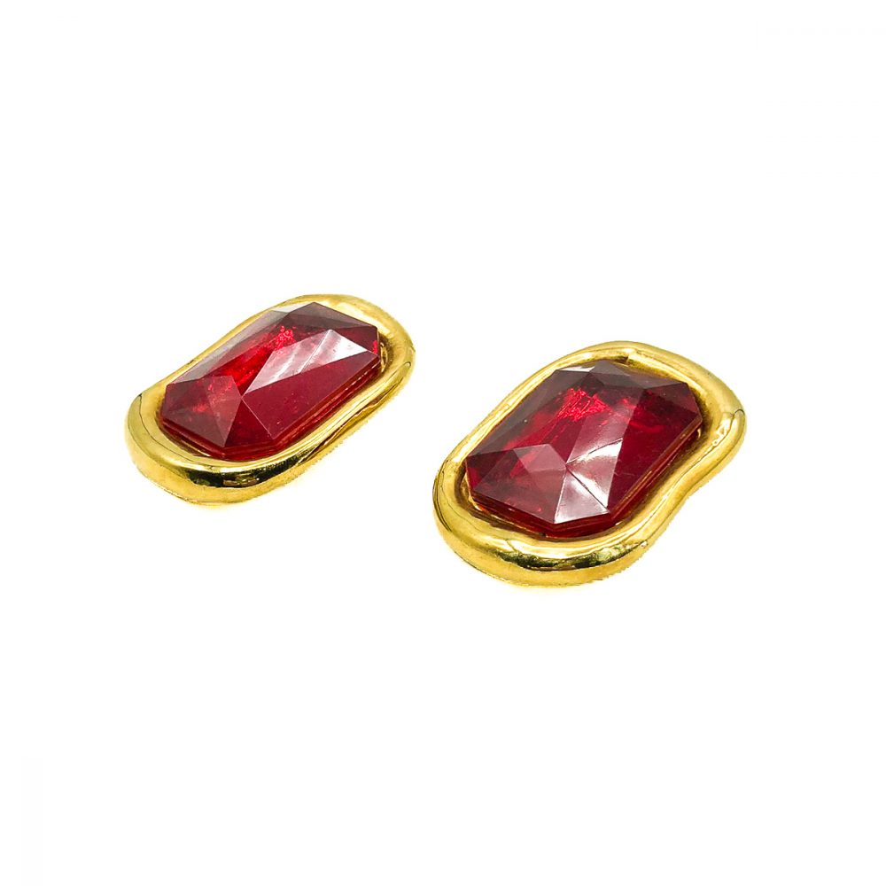 Vintage Red Givenchy Earrings