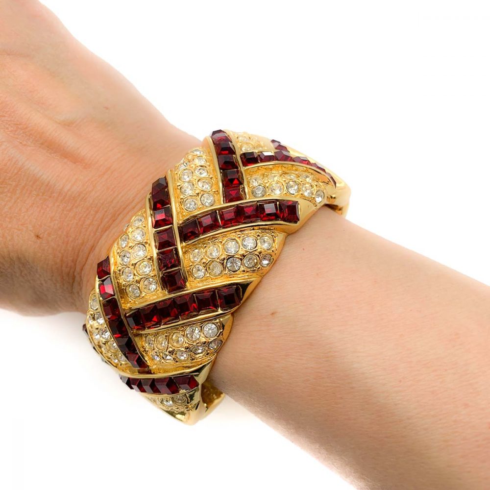 Vintage YSL Ruby Cuff