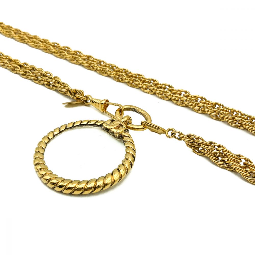 Vintage Chanel Looking Glass Necklace