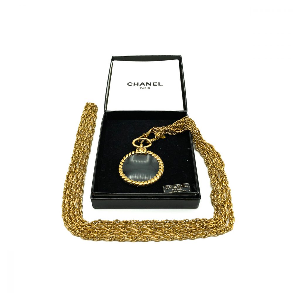 Vintage Chanel Looking Glass Necklace