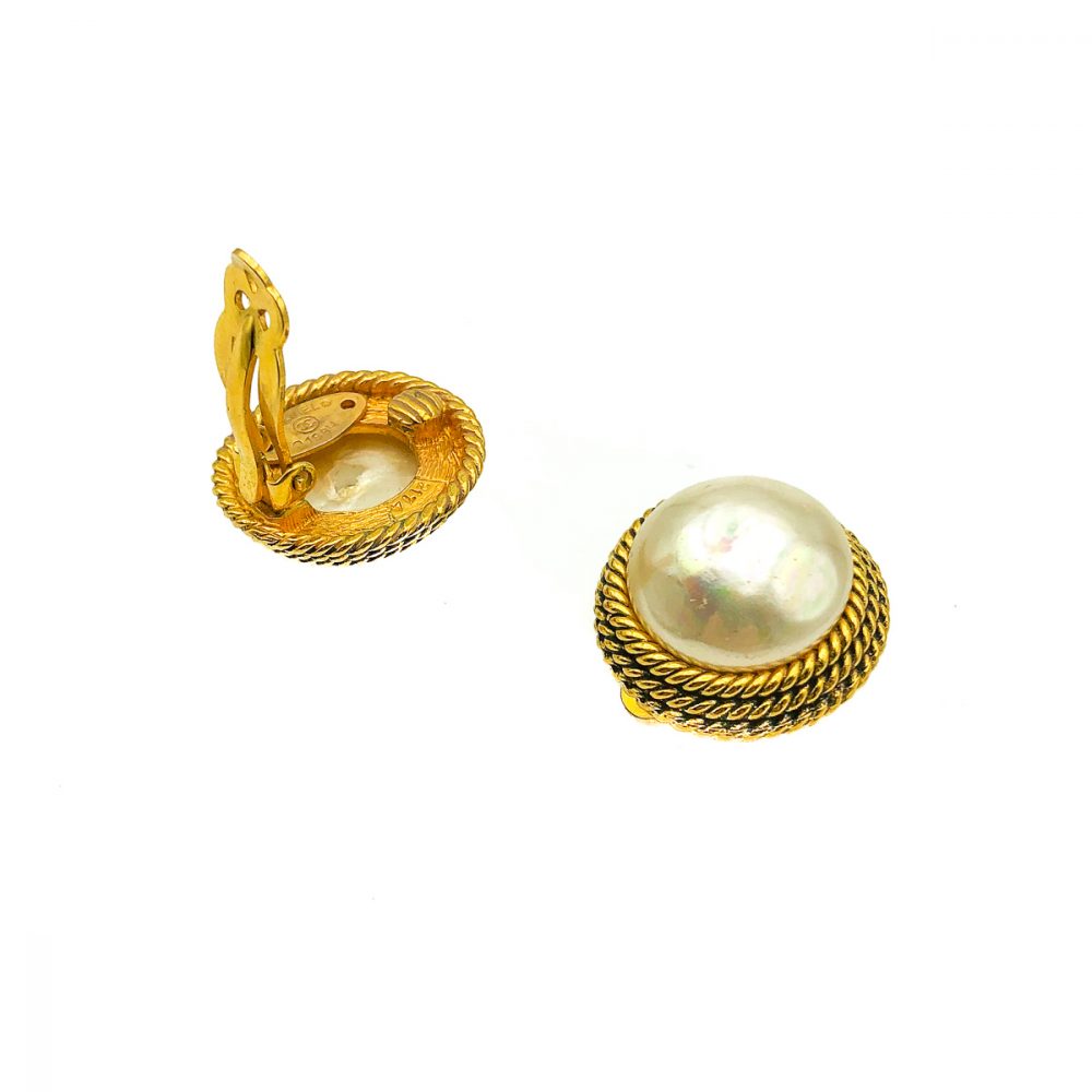 Vintage Chanel Pearl Earrings