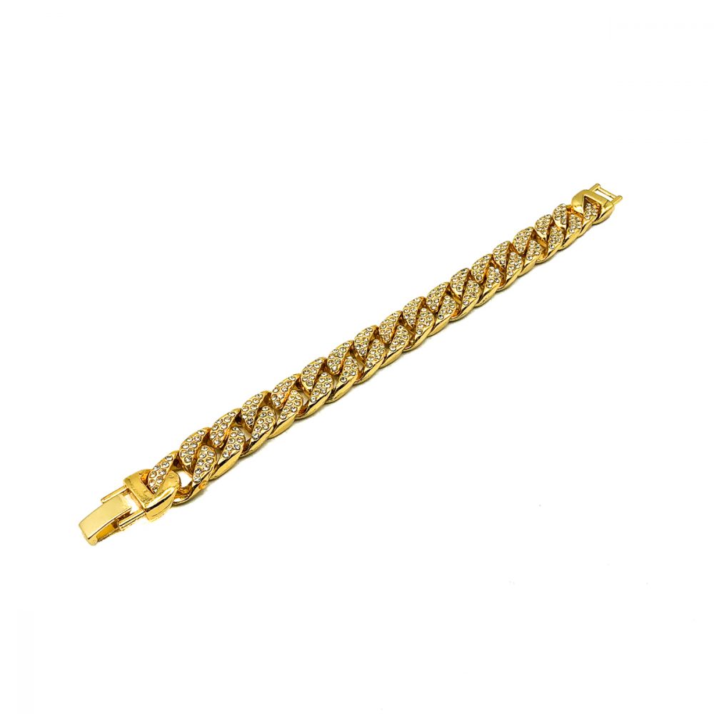 Vintage Jewelled Curb Bracelet