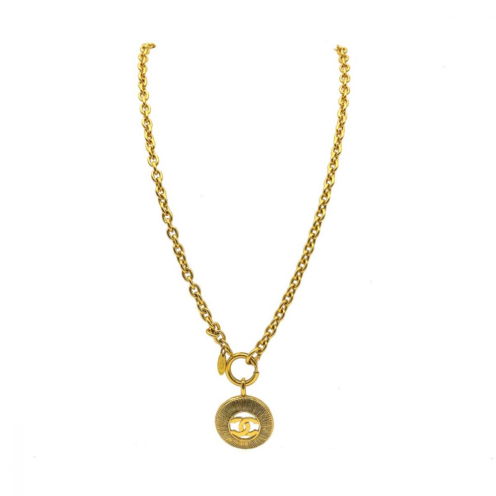 Vintage Chanel Sunburst Necklace