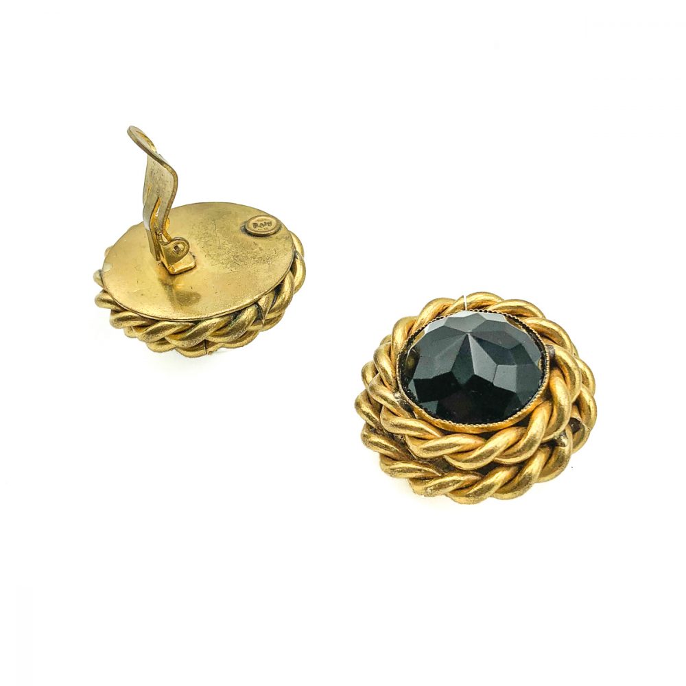 Vintage Butler & Wilson Black Earrings