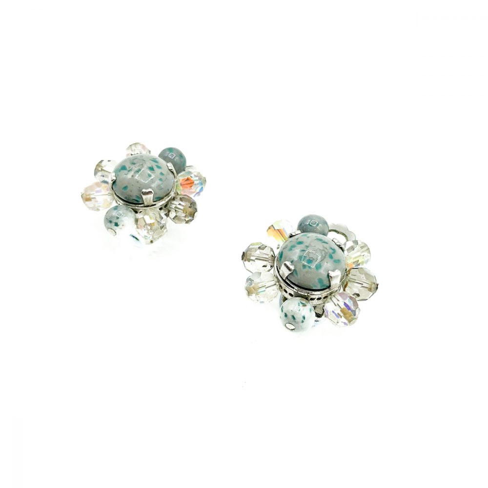 Vintage Dior Ice Grey Clips