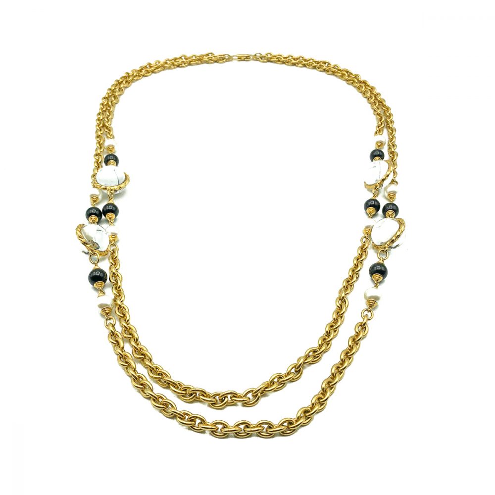 Vintage Gold Beaded Sautoir