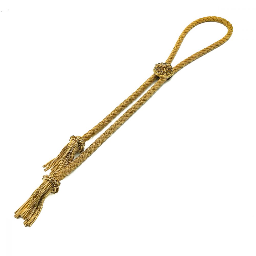 Vintage Lariat Tassel Necklace