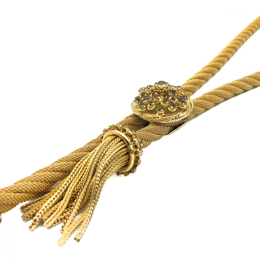 Vintage Lariat Tassel Necklace
