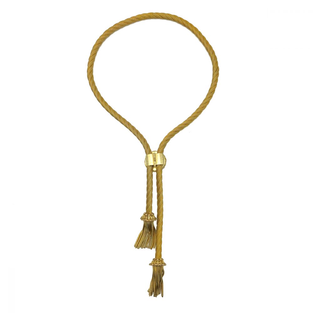 Vintage Lariat Tassel Necklace