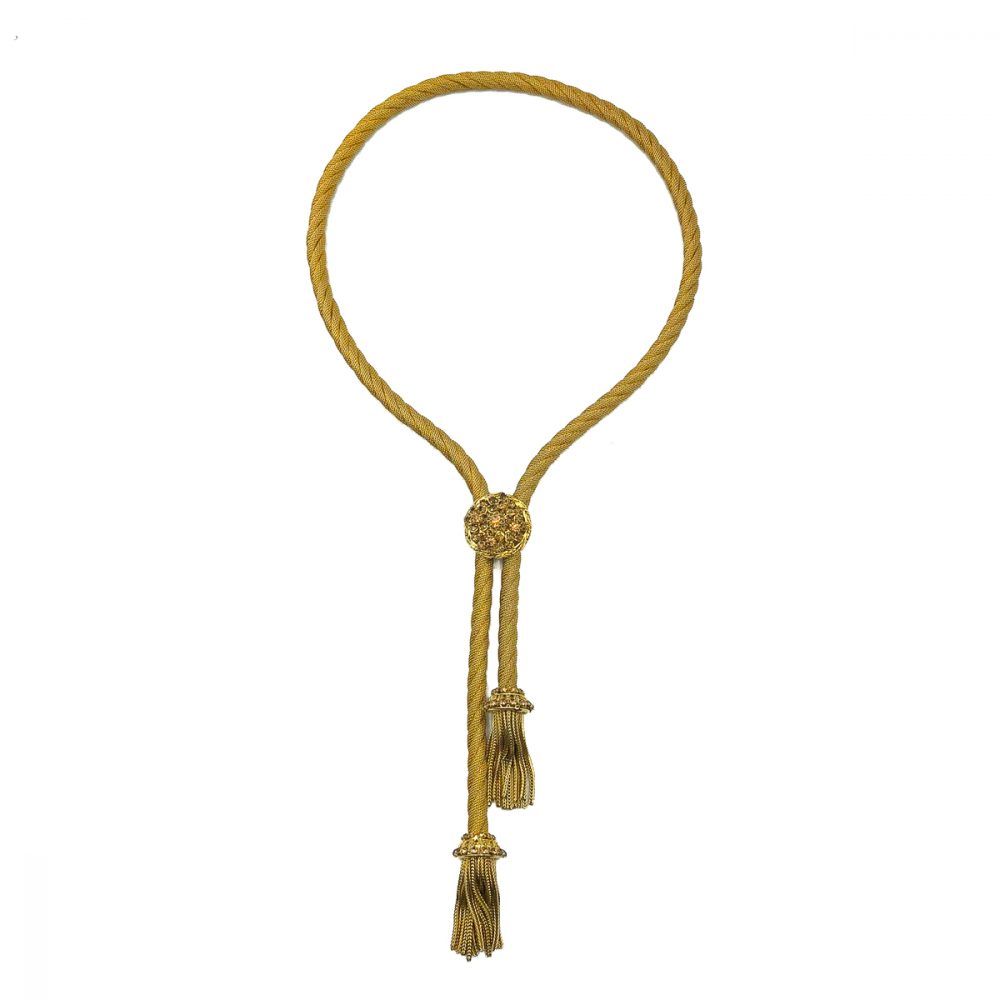 Vintage Lariat Tassel Necklace