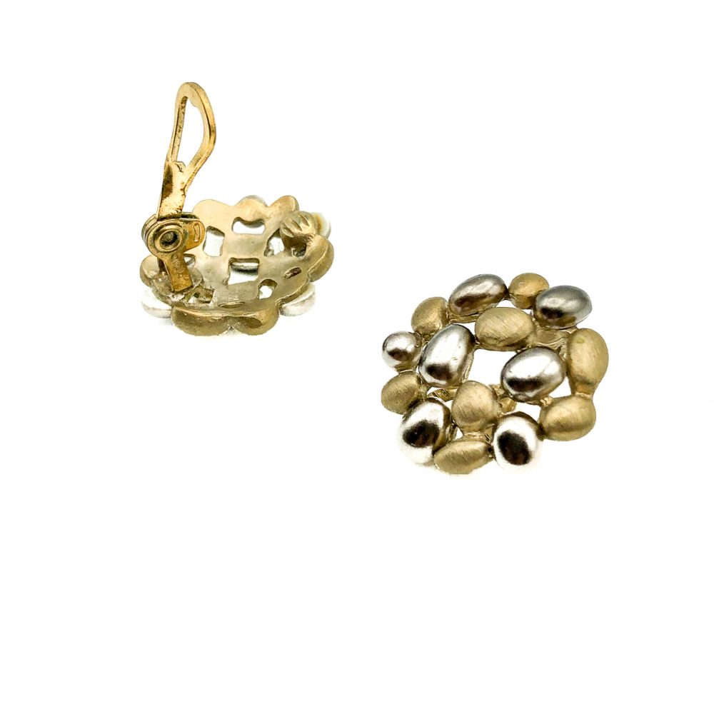 Vintage Monet Pebble Earrings