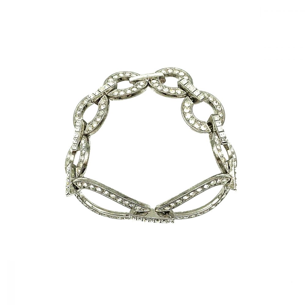 Vintage Deco Crystal Cocktail Bracelet
