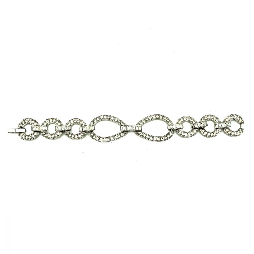 Vintage Deco Crystal Cocktail Bracelet