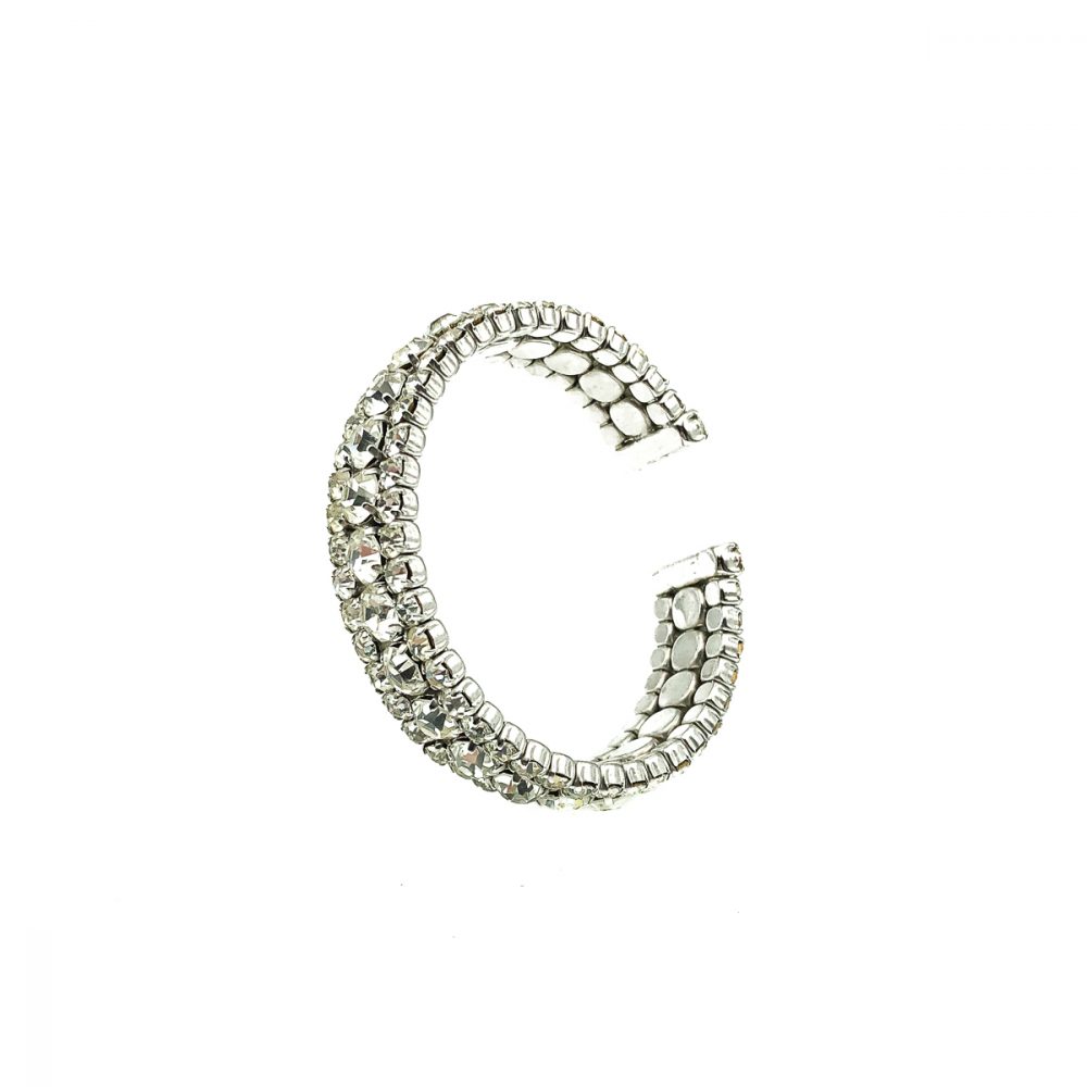 Vintage Crystal Cocktail Cuff Bracelet