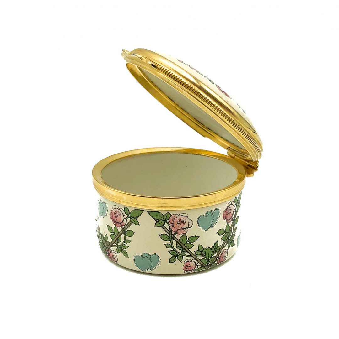 Vintage Bilston & Battersea Enamel 1982 Valentines Box